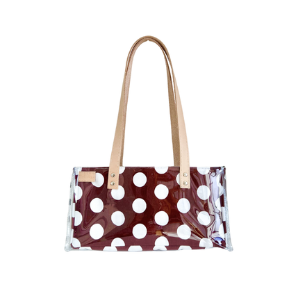 CREAM & COCOA | RECTANGULAR SHOULDER BAG